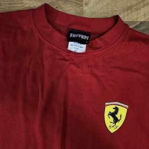 VTG 1999 Official Ferrari Double Sided Graphic Shirt Red Size LARGE